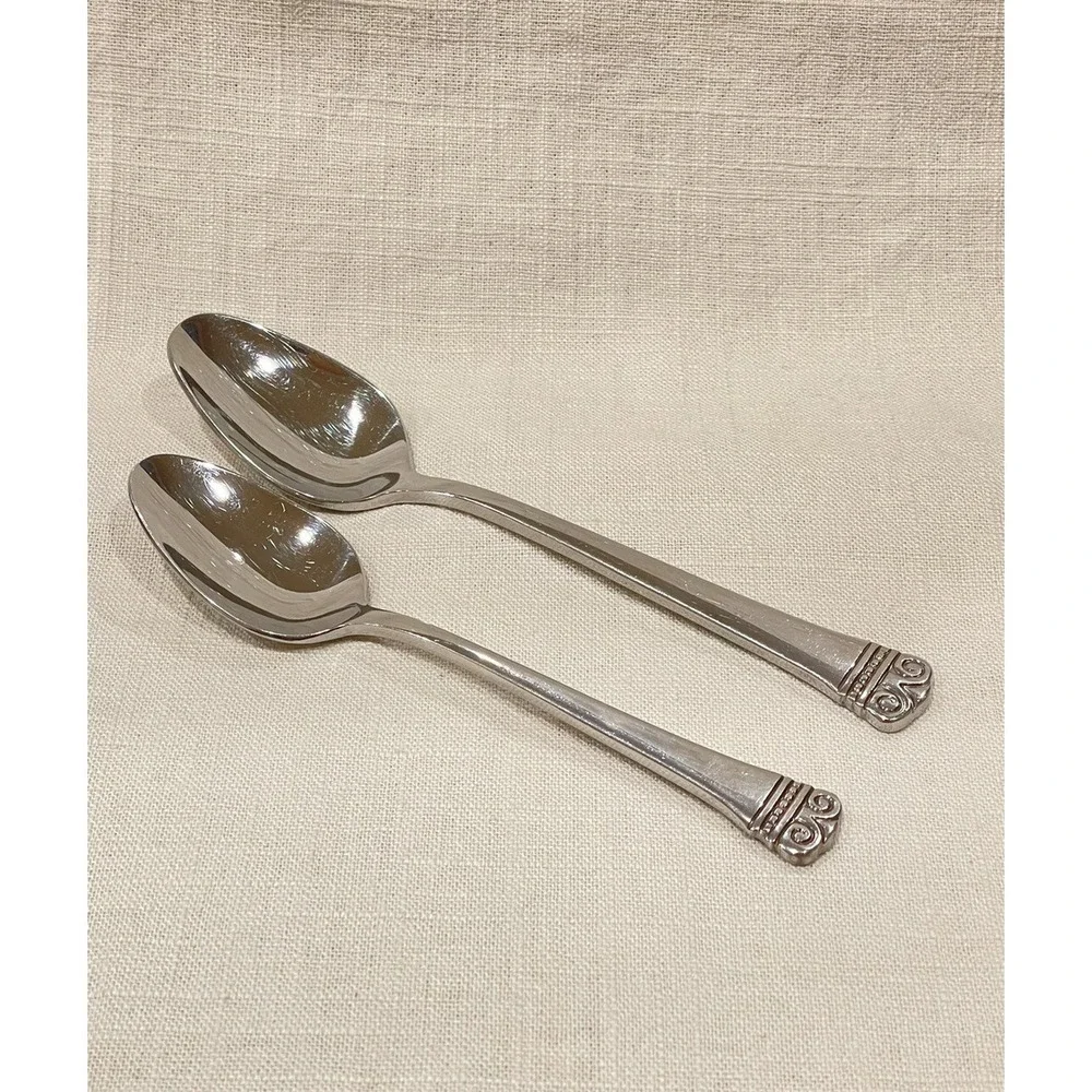 Oneida MELODIA 18/10 Stainless Flatware 6 Piece Place‎ Setting Serving